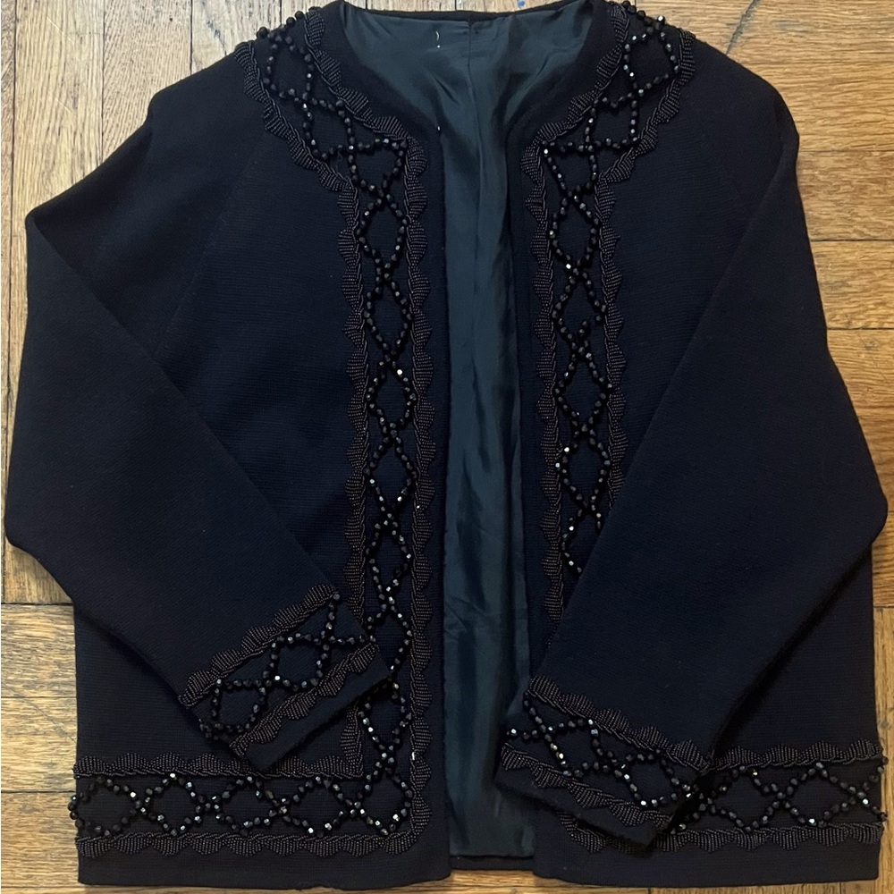 Vintage beads knit dress sweater
